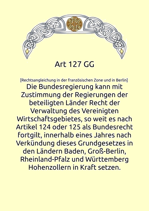 Art 127 GG Art 127 GG