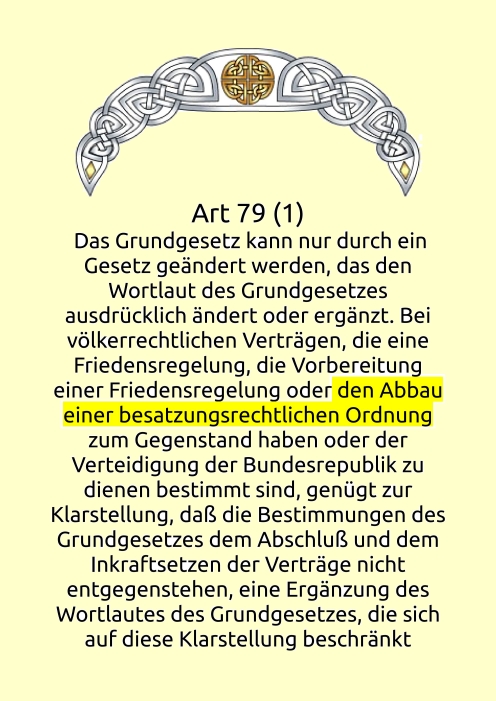 Art 79 1 GG Art 79 1 GG